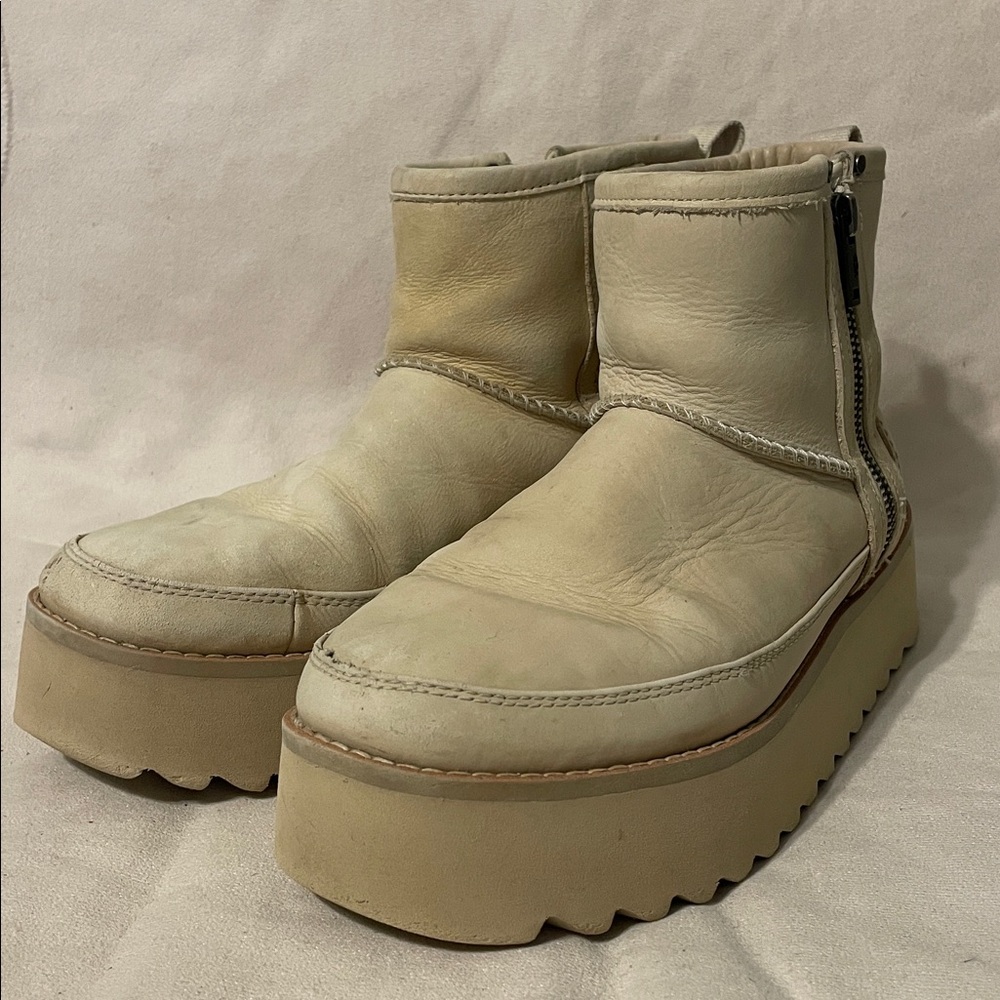 UGG Rebel Biker Mini Platform Boots